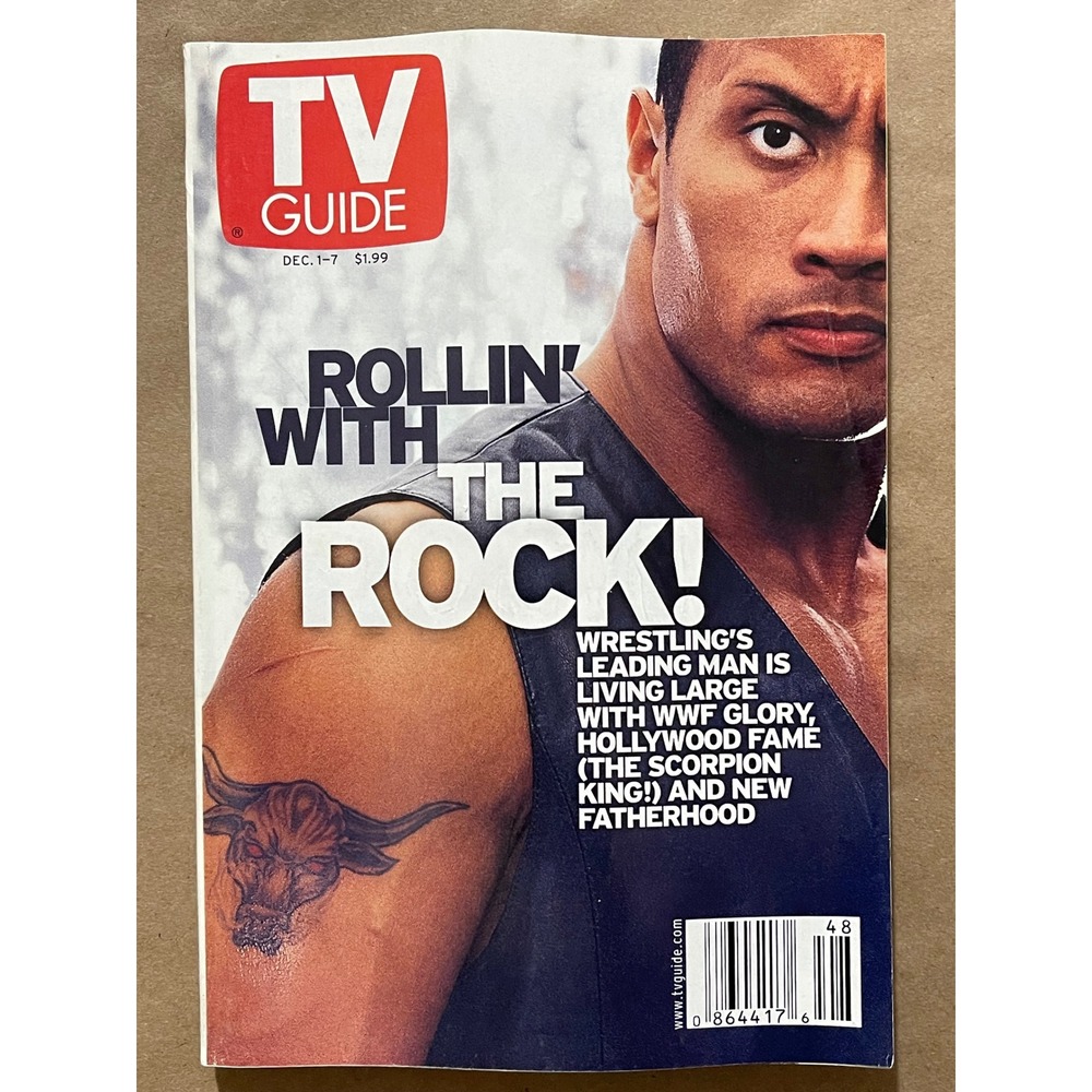 TV Guide The Rock December 1-7, 2001 "Rock It, Man!"